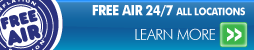 Free Air 24/7 at All Conrad's Tire Express and Total Car Care Locations Learn More