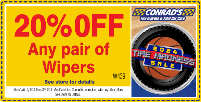 20% OFF ANY PAIR OF WIPERS