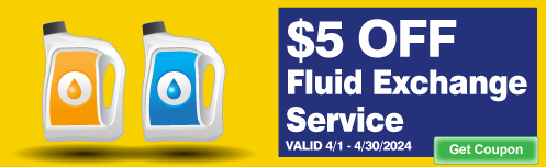 $5 Off any Fluid Exchange Service (no limit)