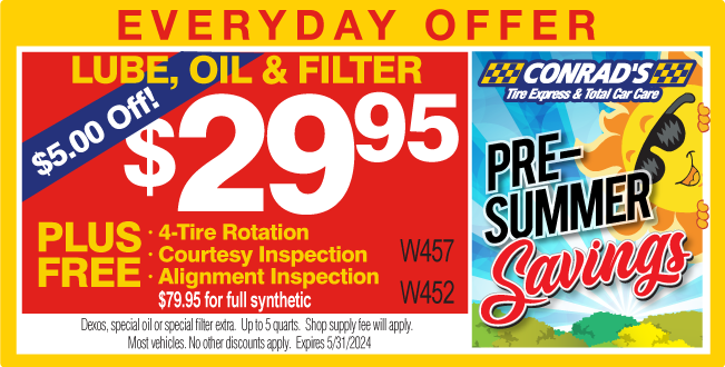 Lube, Oil & Filter Every day offer $29.95 with $5 Off