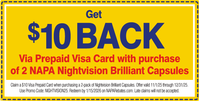 Claim a $10 Visa Prepaid Card Nightvision Brilliant Capsules