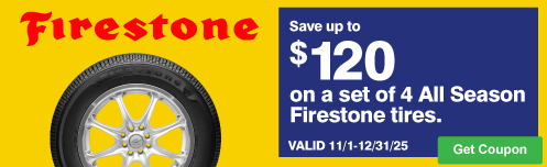 Firestone Save up to $120