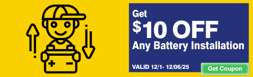 Our Weekly Gift to  You - Week 1: $10 Off Battery